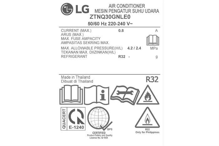 Điều hòa âm trần cassette LG Inverter 30000 BTU ZTNQ30GNLE0